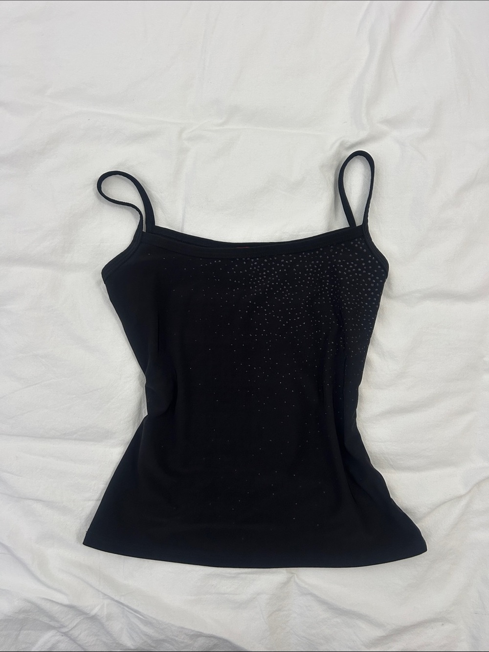 Vintage BCBG Rhinestone Spaghetti Strap Tank Top